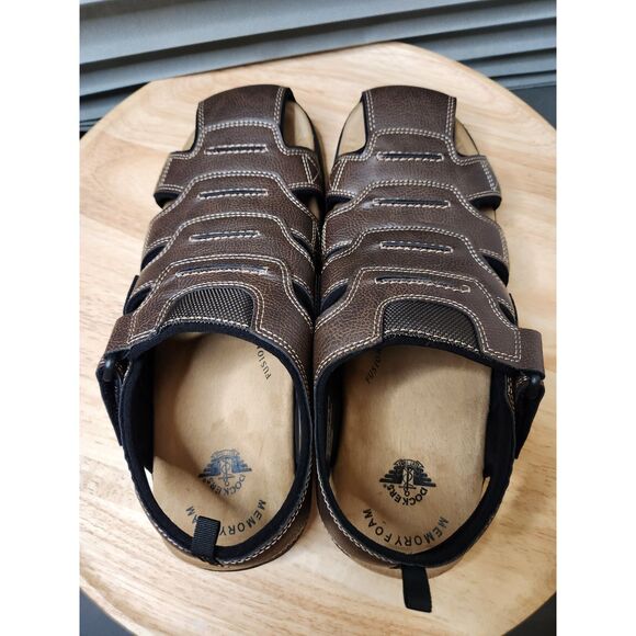 Dockers Seaboard Men’s Sandals Size 12 Brown | Memory Foam NIB - Picture 6 of 11
